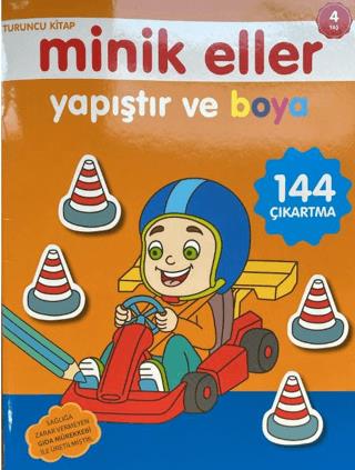 Minik Eller Yapıştır Ve Boya - Turuncu Kitap - Kolektif | 0-6 Yaş - 97