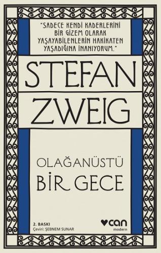Olağanüstü Bir Gece - Stefan Zweig | Can - 9789750740398