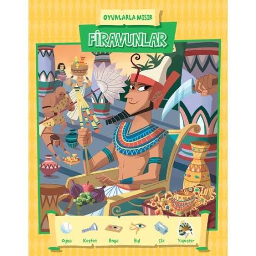 Oyunlarla Mısır- Firavunlar - Kolektif | Yağmur Çocuk - 9786052185018