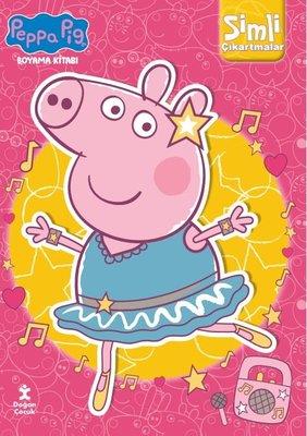 Peppa Pig Boyama Kitabı - Simli Çıkartmalar - Kolektif | Doğan Çocuk -