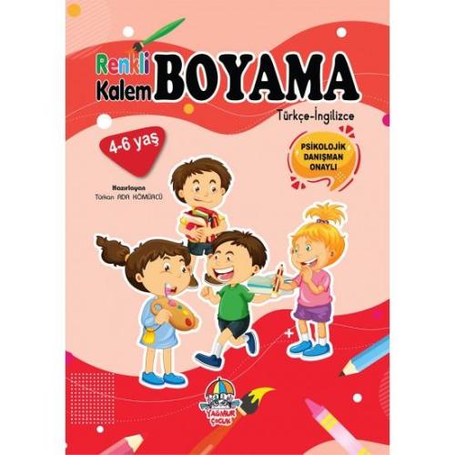 Renkli Kalem Boyama/çocuklar - Türkan Ada Kömürcü | Yağmur Çocuk - 978