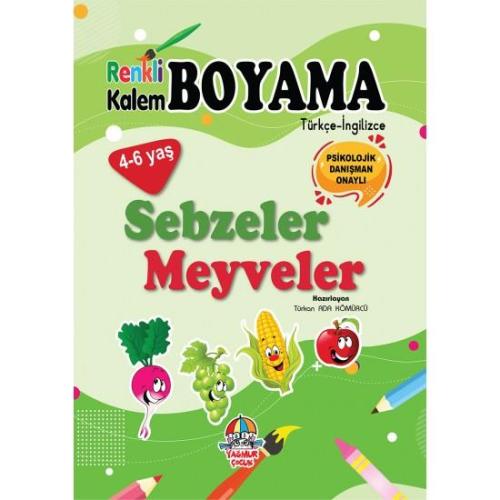 Renkli Kalem Boyama/sebzeler Meyveler - Türkan Ada Kömürcü | Yağmur Ço