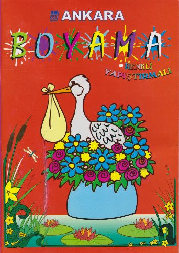 Stickerli Kalın Boyama - Kırmızı