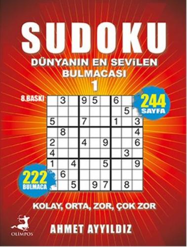 Sudoku Dünyanın En Sevilen Bulmacası 1 - Kolektif | Olimpos - 97860591