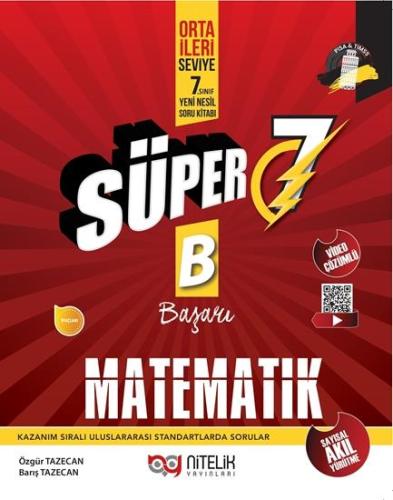 Süper 7 Matematik Soru Bankası - Özgür Tazecan | Nitelik - 97860527225