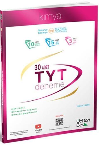 Tyt Kimya 30 Deneme (iadesiz) - Komisyon | Üçdörtbeş Yayınları - 97860