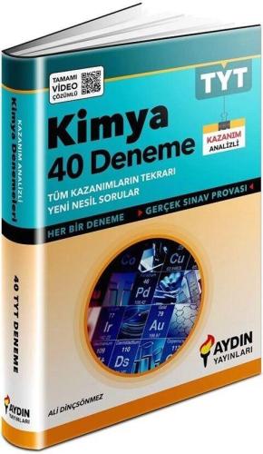 Tyt Kimya 40 Deneme - Ali Dinçsönmez | Aydın Yayınları - 9786258104844