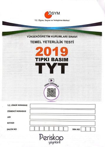 Tyt Tıpkı Basım 2019 - Kolektif | Periskop yayınları - 9666585263311