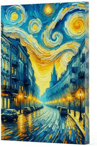 Van Gogh Sokak Çizgili Defter 6