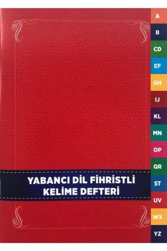 Yabancı Dil Kelime Defteri Fihristli Karton Kapak - Kolektif | Karatay