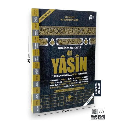 Yasin-i Şerif Orta Boy Siyah