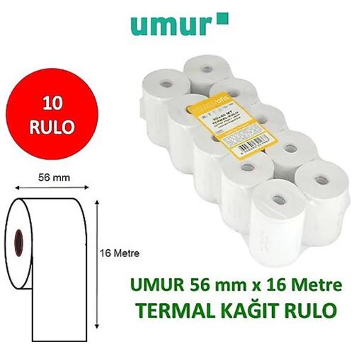 Yazar Kasa Rulosu Termal Poşetli 56x16 Mt