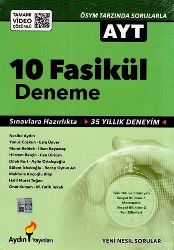 Yks Ayt Deneme 10 Fasikül - Komisyon | Aydın - 9786059529587
