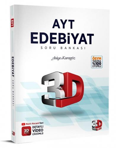 Yks Ayt Edebiyat Soru Bankası 3d - Ali Yerlikaya | 3D - 9786051949536