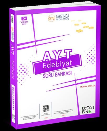 Yks Ayt Edebiyat Soru Bankası ( İadesizdir ) - Müslüm Kaplan | Üçdörtb