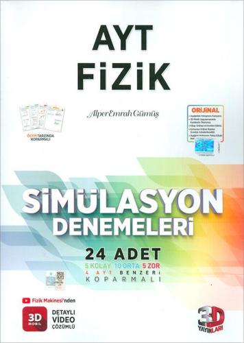 Ayt Fizik Simülasyon Denemeleri - Alper Emrah Gümüş | 3D yayın - 97860