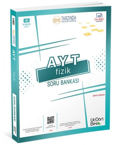 Yks Ayt Fizik Soru Bankası - Ümit Akıncı | Üçdörtbeş - 9786056959028