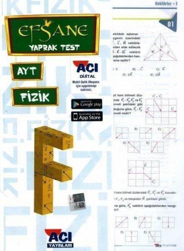 Yks Ayt Fizik Yaprak Test Efsane - Komisyon | Açı - 9786051876870