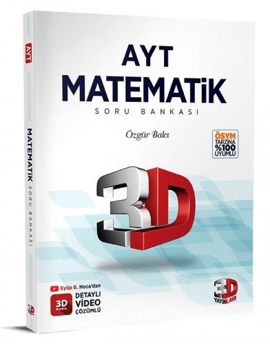 Yks Ayt Matematik Soru Bankası 3d - Özgür Balcı | 3D - 9786051944036