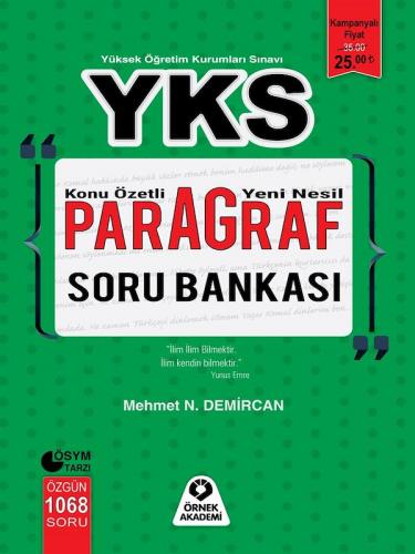 Yks Paragraf Soru Bankası - Mehmet Necati Demircan | Örnek Akademi - 9