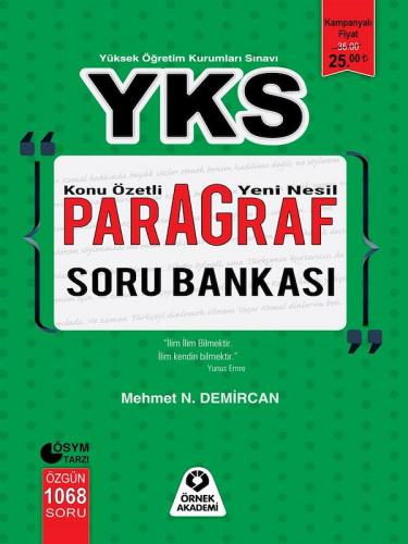 Yks Paragraf Soru Bankası