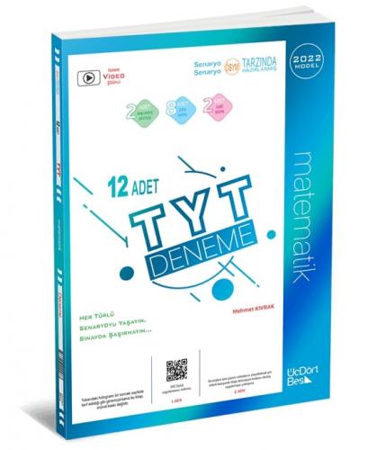 Yks Tyt Matematik Deneme 12'li 2022 ( İadesizdir ) - Mehmet Kıvrak | Ü