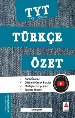 Yks Tyt Türkçe Özet 1.oturum - Tufan Şahin | Delta Kültür - 9786059716