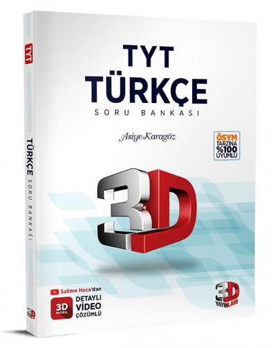 Yks Tyt Türkçe Soru Bankası 3d - Asiye Karagöz | 3D - 9786051943091