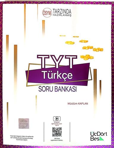 Yks Tyt Türkçe Soru Bankası 2022 ( İadesizdir ) - Müslüm Kaplan | Üçdö
